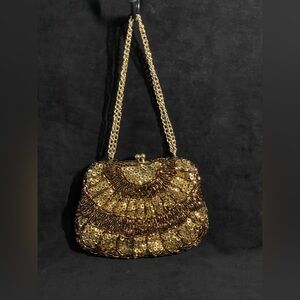 Vintage handmade beaded purse